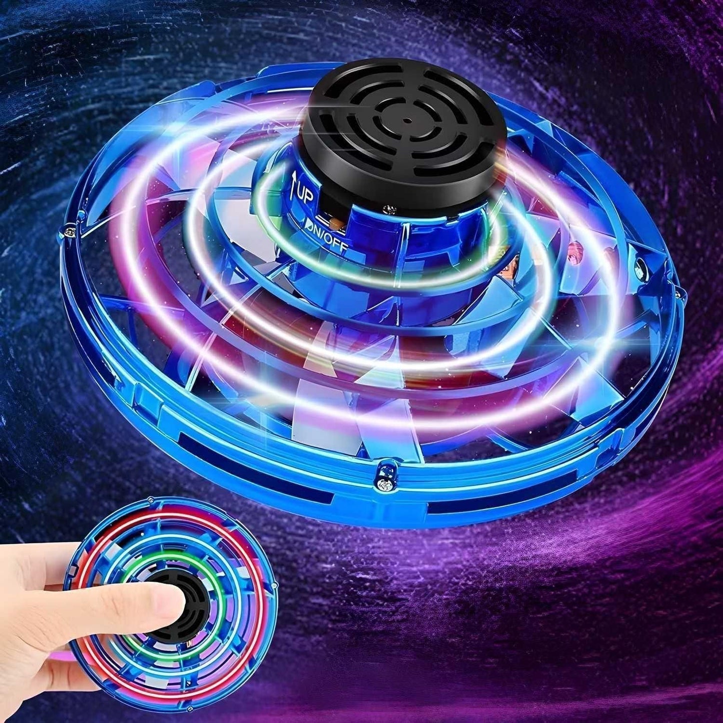 Magical Flying Spinner Toy – Rechargeable LED