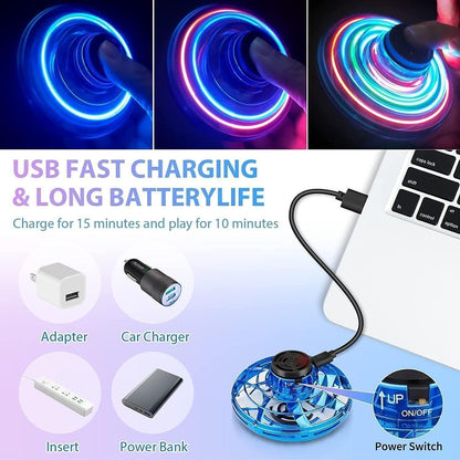 Magical Flying Spinner Toy – Rechargeable LED